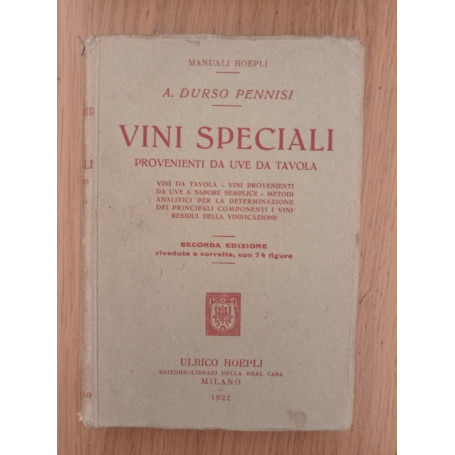 Vini speciali provenienti da uve da tavola