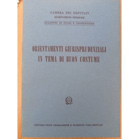 Orientamenti giurisprudenziali in tema di buon costume