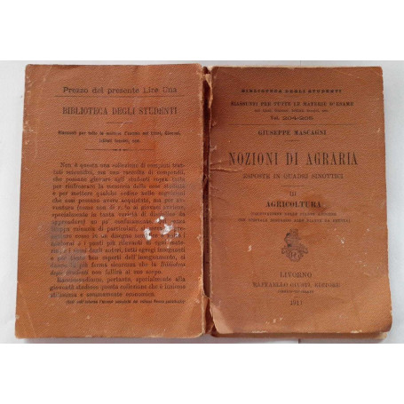 Nozioni di agraria esposti in quadri sinottici