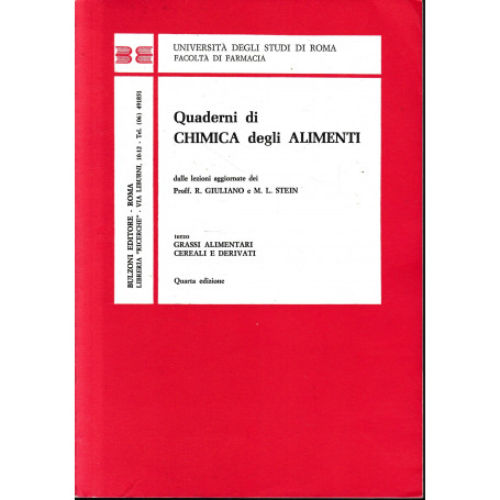 Quaderni di Chimica degli Alimenti