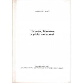 Università  Televisione e principi costituzionali. Estratto dagli atti dell'VIII incontro internazionale Il mondo di doma