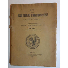 Atti della Società Italiana per il progresso delle scienze (ventesima riunione)