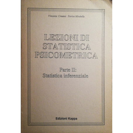 Lezioni di statistica psicometrica  Parte I e II