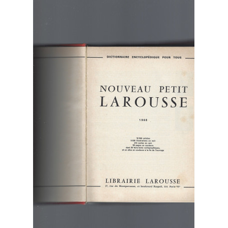 NOUVEAU PETIT LAROUSSE