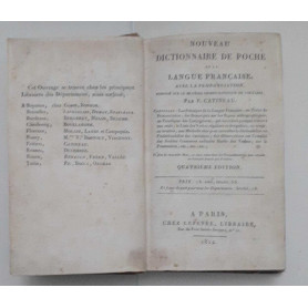 Nouveau dictionnaire de poche de la langue francaise avec la prononciation