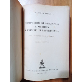 Compendio di stilistica e metrica e principi di letteratura