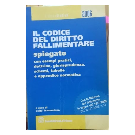 Il codice di diritto fallimentare spiegato con esempi pratici  dottrina  giurisprudenza  schemi  tabelle e appendice normativa