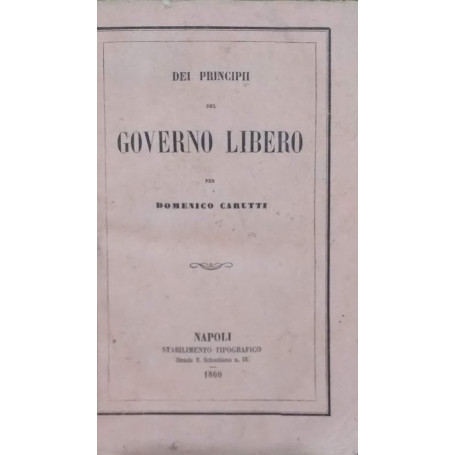 Dei principi del governo libero