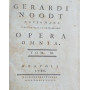 Gerardi Noodt Novo Magi Jurisconsulti et antecessoris Opera Omnia  Tom. III