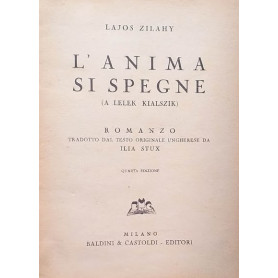 L'anima si spegne (a Lelek Kialszik)