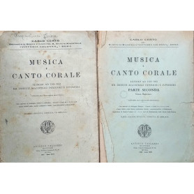 Musica e Canto Corale. Lezioni ad uso dei RR. Istituti Magistrali Inferiori e Superiori. Volumi 1 e 2