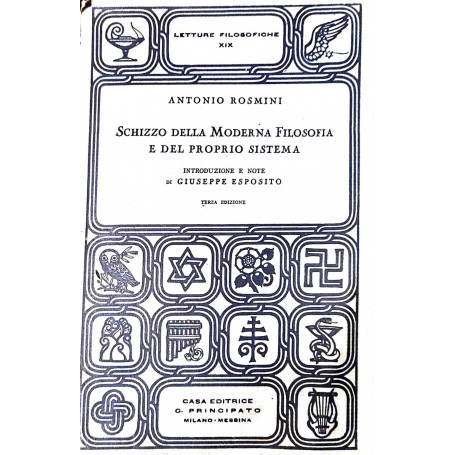 Schizzo della moderna filosofia e del proprio sistema