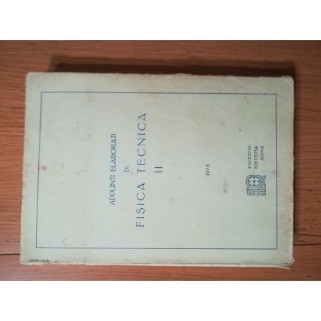 Appunti elaborati di fisica tecnica II