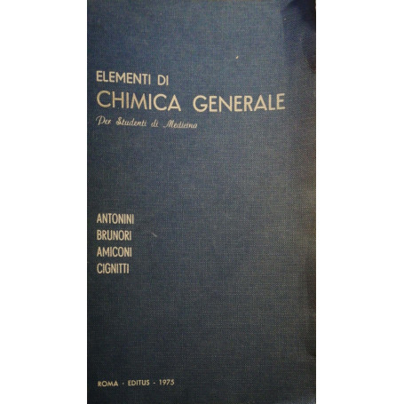 Elementi di chimica Generale  per studenti di Medicina
