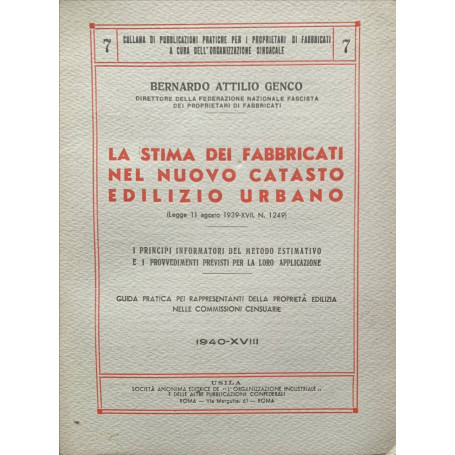 La stima dei fabbricati nel nuovo catasto edilizio urbano