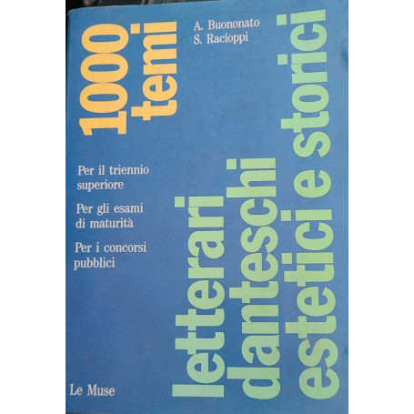 Mille temi - letterari  danteschi  estetici  storici
