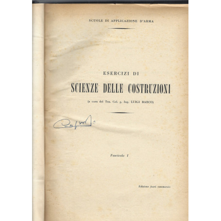 ESERCIZI DI SCIENZE DELLE COSTRUZIONI  fascicolo I