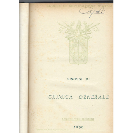 SINOSSI DI CHIMICA GENERALE