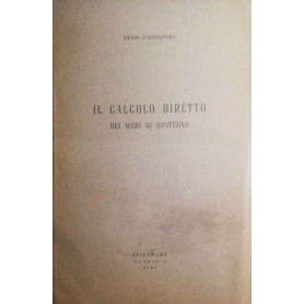 Il calcolo diretto dei muri di sostegno