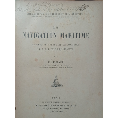La navigation maritime