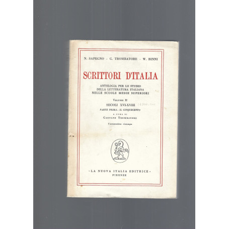 SCRITTORI D' ITALIA  vol. II