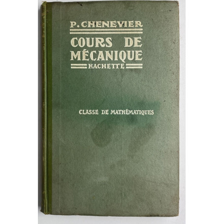 Cours de mecanique