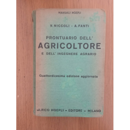 Prontuario dell'agricoltore e dell'ingegnere agrario
