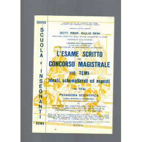 L' ESAME SCRITTO NEL CONCORSO MAGISTRALE