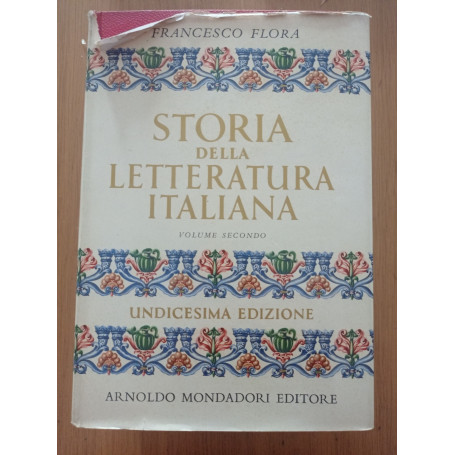 Storia della letteratura italiana Vol. II