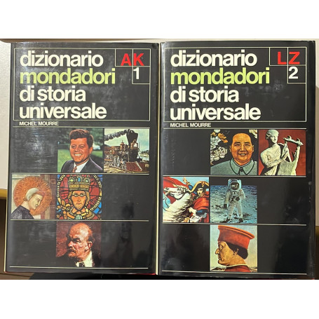 DIZIONARIO MONDADORI DI STORIA UNIVERSALE. 2 Volumi.