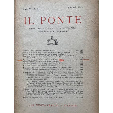 Il Ponte Anno V N. 2