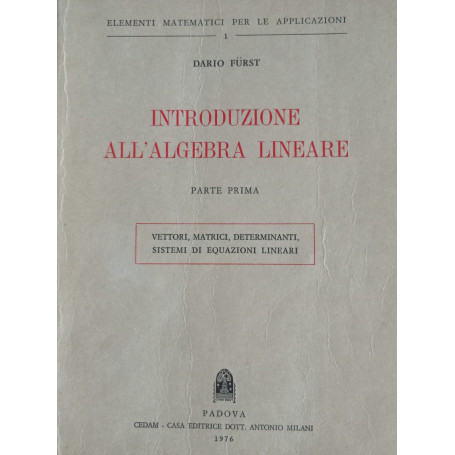 Introduzione all'algebra lineare