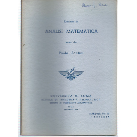 Richiami di analisi matematica
