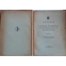 Annali della R. Stazione sperimentale di frutticoltura e di agrumicoltura di Acireale. Volume II