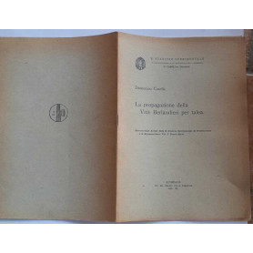 La propagazione della Vitis Berlandieri per talea. Vol. 1 Nuova serie