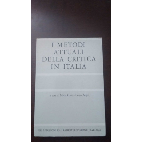 I metodi attuali della critica in Italia