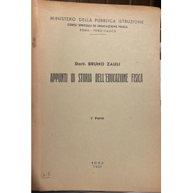 Appunti di storia dell'educazione fisica