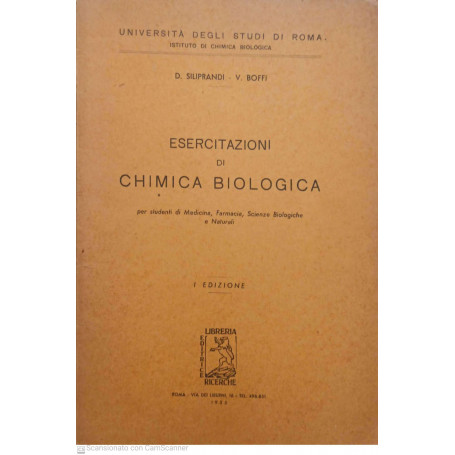 Esercitazioni di chimica biologica