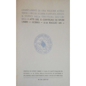 Atti del X Convegno di studi umbri