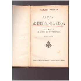 Lezioni di aritmetica ed algebra. II Volume