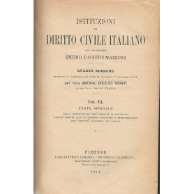Istituzioni di diritto civile italiano. Vol VI