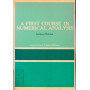 A first course in numerical analysis. International student edition