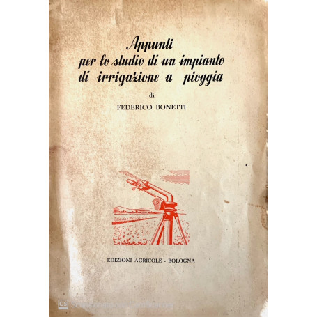 Appunti per lo studio di un impianto di irrigazione a pioggia. Vol. 27