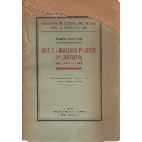 Idee e formazioni politiche in Lombardia dal 1748 al 1814