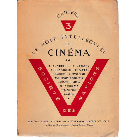 Le rà´le intellectuel du cinéma