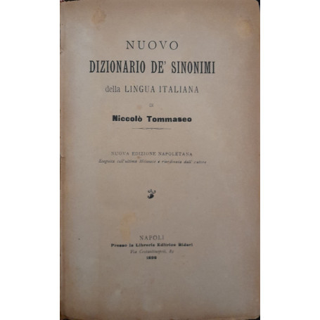 Nuovo Dizionario de' sinonimi della lingua italiana