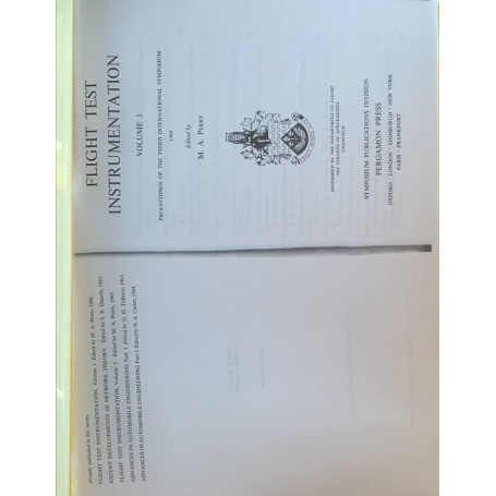 Flight test instrumentation. Volume 3