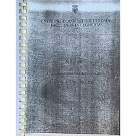 Appunti delle lezioni del corso di Teoria dei Sistemi