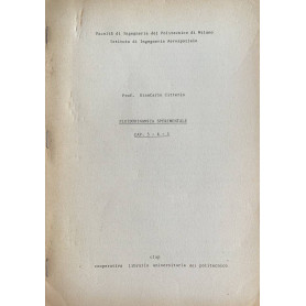 Fluidodinamica sperimentale (capitoli 3-4-5)