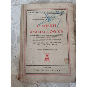 Elementi di analisi logica